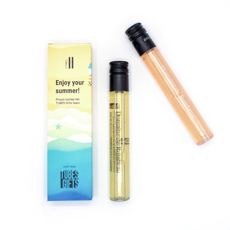 Boîte avec 2 tubes de vin